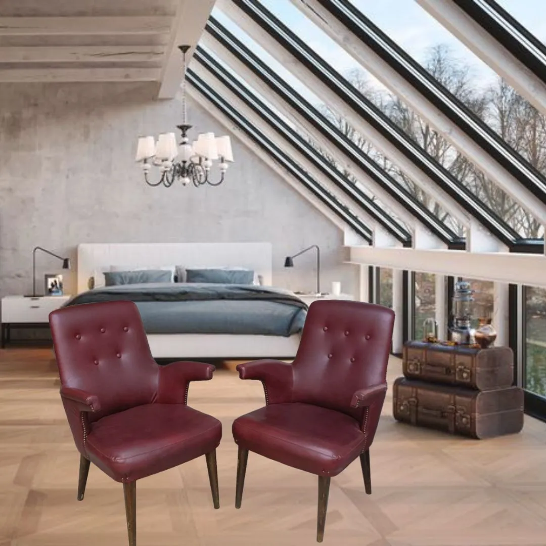 Ce duo de fauteuils en cuir rouge, signé Anonima Castelli, est un excellent exemple de design moderne et de fonctionnalité. Fabriqués avec des matériaux de haute qualité, ces fauteuils n’offrent pas seulement du confort, mais deviennent également un élément distinctif de n'importe quel environnement. Caractéristiques principales : Revêtement en cuir rouge : Les fauteuils sont recouverts de cuir de haute qualité, caractérisés par une teinte rouge vibrante qui attire immédiatement l'attention. Ce choix de couleur audacieux non seulement ajoute de la personnalité à la décoration, mais offre également une surface résistante et facile à entretenir. Design iconique d'Anonima Castelli : Célèbre pour son approche innovante du design, Anonima Castelli a créé ces fauteuils avec une attention particulière aux lignes et aux formes ergonomiques. Le design moderne et attrayant s’intègre parfaitement dans des environnements contemporains, tout en ajoutant une touche d’originalité à des espaces plus traditionnels. Structure solide et robuste : Conçus avec des matériaux de haute qualité, ces fauteuils présentent une structure robuste en métal ou en bois, garantissant stabilité et longévité. Chaque fauteuil est conçu pour résister à l’utilisation quotidienne, tout en maintenant sa forme et son confort. Confort supérieur : Avec un rembourrage généreux, ces fauteuils offrent un excellent soutien pour le dos et le cou. Le siège large et le design ergonomique rendent ces fauteuils idéaux pour des moments de détente, de lecture ou de divertissement. Pourquoi les choisir ? Ce duo de fauteuils en cuir rouge Anonima Castelli est parfait pour ceux qui recherchent un mobilier alliant style, confort et fonctionnalité. Idéaux pour les salons, bureaux ou salles d’attente, ces fauteuils non seulement élèvent l’esthétique de l’espace, mais offrent également une excellente expérience de siège. La combinaison de design innovant et de matériaux de haute qualité fait de ces fauteuils un investissement durable et une déclaration de style. Avec leur présence vive et distinctive, ces fauteuils deviendront sans aucun doute le point focal de votre décoration.
