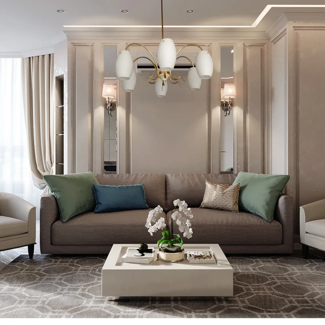Ce lustre suspendu combine une structure en métal doré avec des bras fins et des diffuseurs en verre opalin, créant une esthétique raffinée et lumineuse. Probablement attribuable à Stilux, il représente le meilleur du design italien des années 50, alliant des lignes délicates et des matériaux précieux. Parfait pour des espaces nécessitant une touche de classe intemporelle, ce lustre incarne l'élégance et le style moderne de l'époque, ajoutant une lumière douce et enveloppante qui embellit n'importe quel espace.
