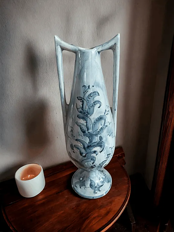 Le vase en céramique d'Albisola est une œuvre d'art distinctive qui reflète la longue tradition céramique de la ville ligurienne d'Albisola, renommée pour son excellence dans la fabrication de céramique depuis la période Renaissance. Les vases produits dans cette région sont connus pour leur qualité artisanale et l'utilisation de techniques traditionnelles de peinture à la main, souvent caractérisés par des motifs décoratifs uniques et des couleurs vives qui rendent chaque pièce une œuvre d'art. Caractéristiques principales : Matériau de qualité : La céramique d'Albisola est connue pour sa durabilité et sa résistance, garantissant la longévité du vase dans le temps. L'utilisation de vernis de haute qualité accentue l'éclat et la brillance de la pièce. Design artistique : Les vases d'Albisola peuvent présenter une variété de styles, du classique au moderne, mais sont toujours caractérisés par un design qui allie tradition et innovation. Les décorations peuvent inclure des motifs géométriques, floraux ou abstraits, réalisés avec des techniques de peinture et de glaçure à la main nécessitant grande habileté et précision. Artisanat local : Chaque vase est une pièce unique, réalisée par des maîtres céramistes locaux qui combinent expérience et passion pour créer des objets qui célèbrent la beauté de la tradition artisanale italienne. Pourquoi le choisir : Le vase en céramique d'Albisola est idéal pour ceux qui recherchent un complément décoratif alliant beauté et authenticité. Parfait pour des environnements élégants, mais aussi pour ceux qui souhaitent une pièce qui raconte une histoire et porte un morceau de tradition italienne. Il est idéal pour décorer des espaces modernes comme classiques, grâce à sa polyvalence et à son charme intemporel. Ajouter un vase d'Albisola dans sa maison signifie non seulement enrichir l'espace avec une œuvre d'art, mais aussi célébrer une tradition artisanale unique en son genre.